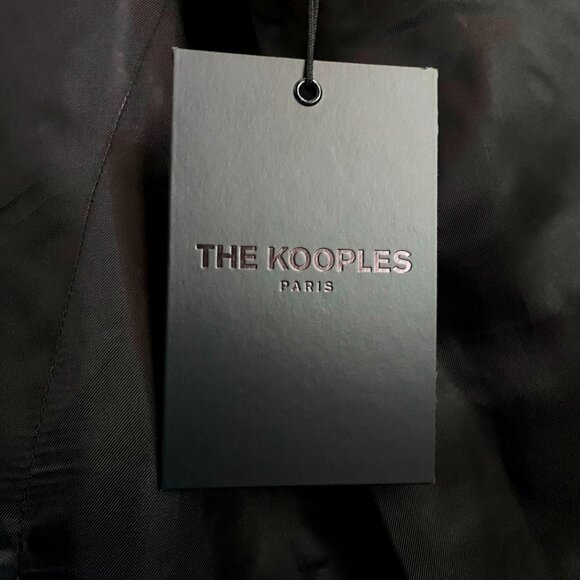 NWT The Kooples Black 100% Wool Tailor Super 100 Fitted Suit Jacket - Picture 8 of 9